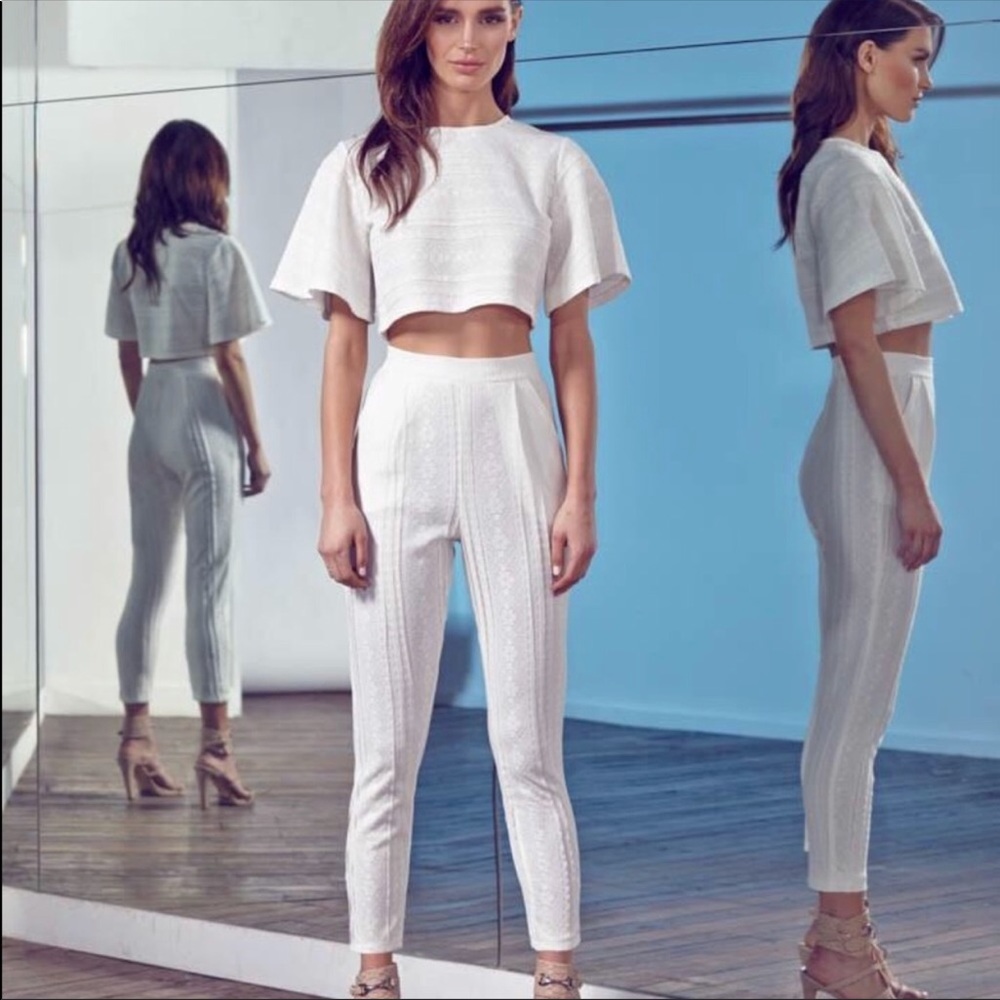 Super Cute White Pant Set